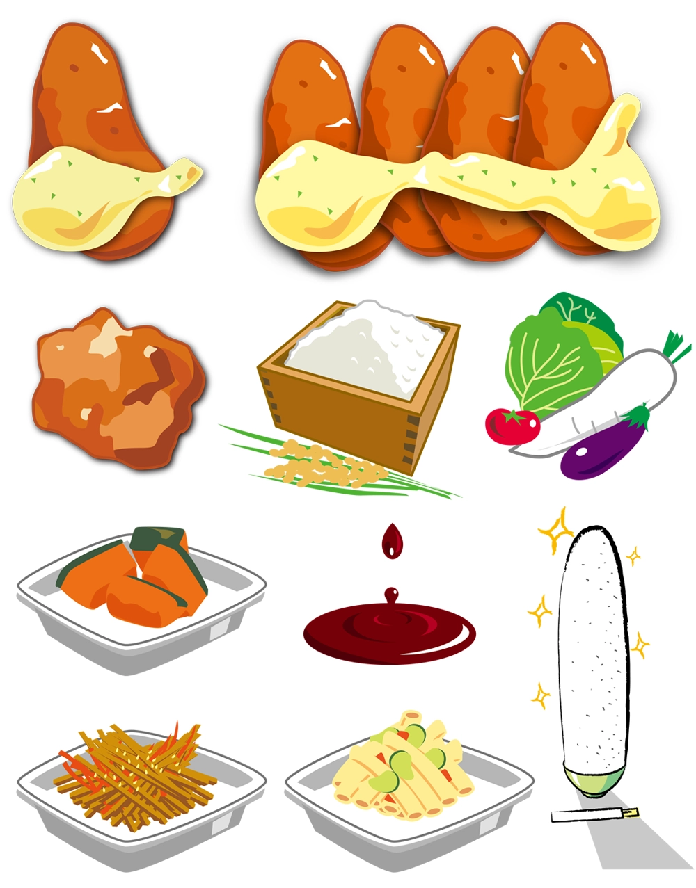 料理イラスト（2017-12）